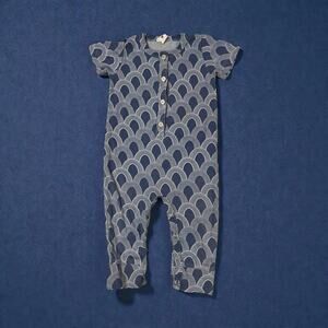 Kate Quinn Organics Cotton short sleeved jumpsuit 12-18 months